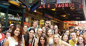 Photo of Marist in Manhattan students in Times Square